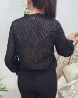 Chemisier femme noir Laia