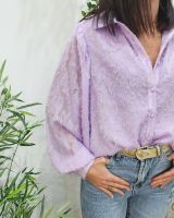 Chemisier femme lilas Aëla