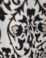 Chemisier femme beige fleuri noir et taupe Eliora