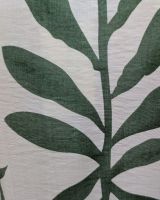 Chemisier femme écru et vert Ismérie manches courtes