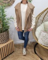 Gilet sans manches femme Renata camel
