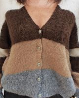 Gilet femme boutonné à rayures Eulalia