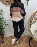 Gilet femme boutonné à rayures Eulalia