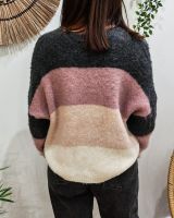 Gilet femme boutonné à rayures Eulalia