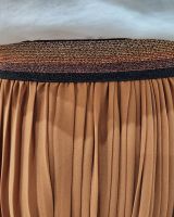 Jupe longue plissée femme élastique pailleté