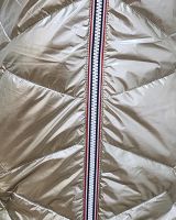 Parka doudoune femme longue épaisse réversible camel et dorée