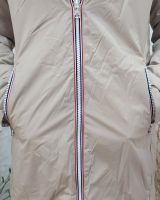 Parka doudoune femme longue épaisse réversible beige et dorée