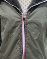 Parka femme kaki réversible fausse fourrure Armanda