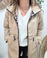 Parka femme longue esprit trench beige Nola