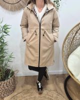 Parka femme longue esprit trench beige Nola