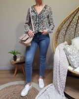 Jean clair délavé skinny taille haute push up