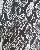 Pantalon femme python slim noir et gris 7/8