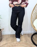 Jean femme Wide leg bleu brut coupe confort