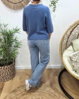 Jean femme Wide leg bleu clair coupe confort