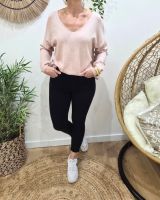 Pantalon femme marine skinny 7/8