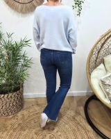 Jean femme flare bleu moyen coupe confort