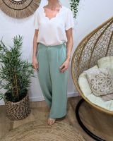 Pantalon femme fluide vert d'eau Aricia