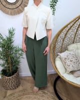 Pantalon femme fluide kaki Aricia