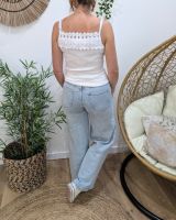 Jean femme super wide bleu très clair 