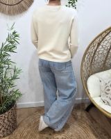 Pull femme uni col rond