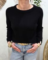 Pull femme uni col rond