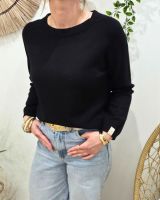 Pull femme uni col rond