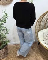 Pull femme uni col rond