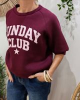 Sweat femme manches courtes Sunday Club