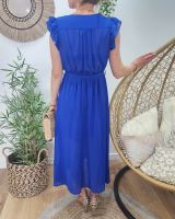 Robe longue femme bleu roi Kyllia 