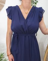 Robe longue femme marine Kyllia 