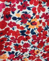 Robe femme fleurie rouge Clotilde