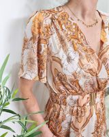 Robe longue femme orange Gaïa