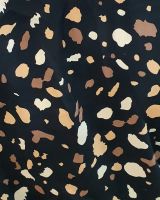 Robe femme noire et camel Lucile