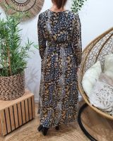 Robe longue femme bleu marine Elana