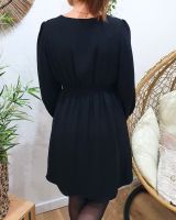 Robe femme noire unie Indira