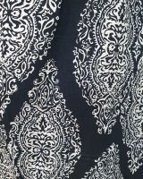 Robe femme noire motifs écru Milena