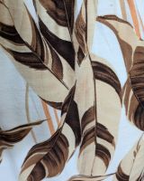 Robe longue femme écru feuillages marrons Maëlya