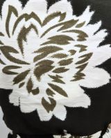 Robe femme kaki fleurs écrues Ophéa