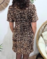Robe femme cuivrée à sequins Hailee