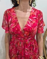 Robe courte femme fuchsia orange kaki Zéphina