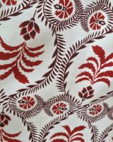 Robe longue femme écru motifs terracotta Violante