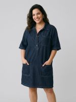 Robe en jean brut femme Eustelle