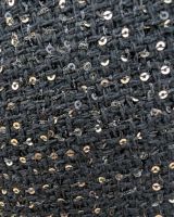 Short femme tweed noir sequins argentés Suzanne