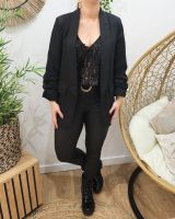 Top femme noir à sequins Cassiane