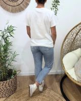 T-Shirt femme blanc Féline