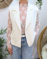 Top manches longues Azel blanc