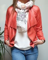 Veste corail suédine fluide
