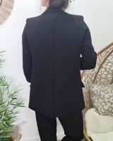 Veste blazer unie noire