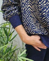 Bombers femme marine et taupe Caroline