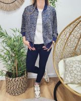 Bombers femme marine et taupe Caroline
